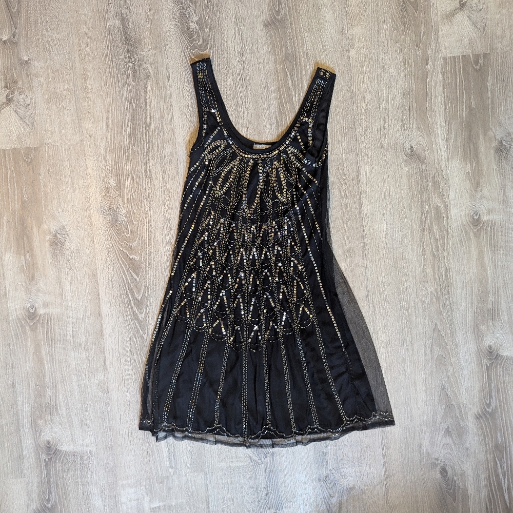 Angie Black Dress with Beading